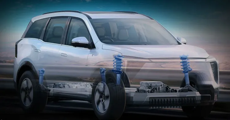 mahindra xev 9s suspension system