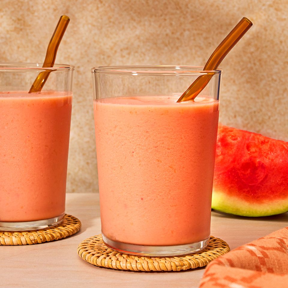 an image of the Watermelon-Peach Smoothie Credit: Ali Redmond