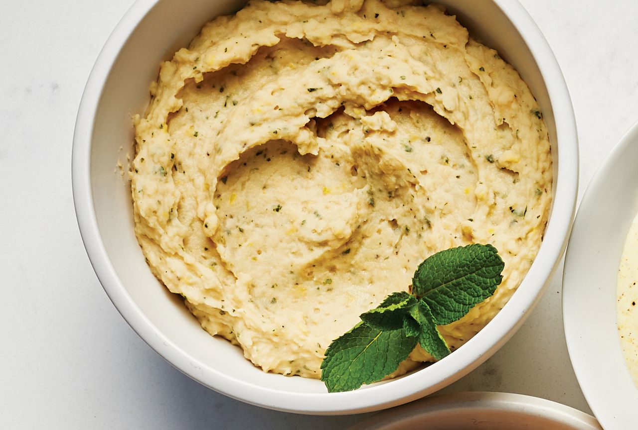 a recipe photo of the Lemon, Mint & White Bean Dip Credit: EatingWell
