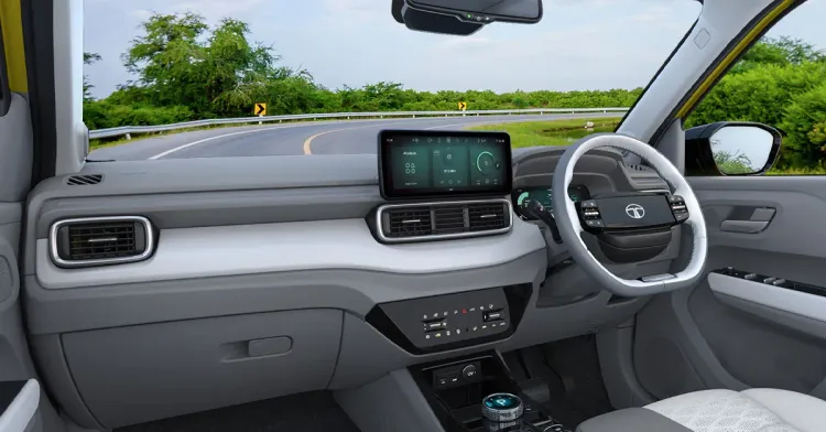 tata punch ev facelift interior