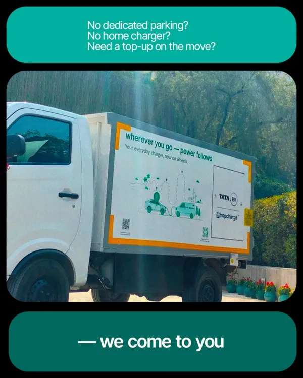 tata.ev hopcharge doorstep electric car charging van 2