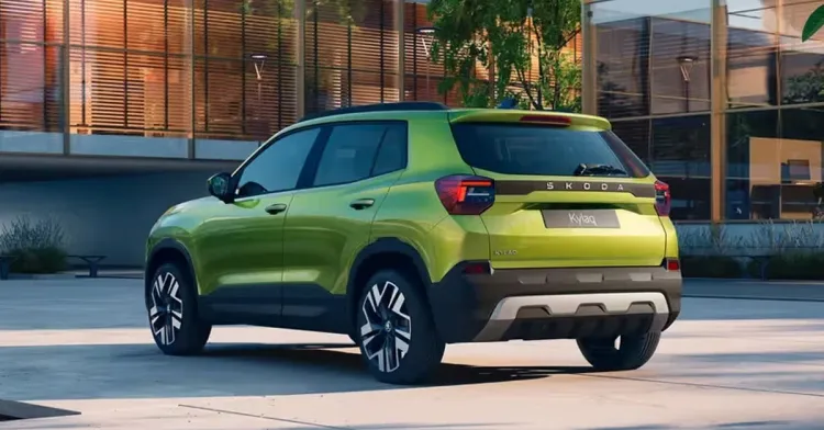 skoda kylaq rear skoda kylaq rear