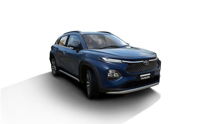 toyota taisor new blue colour
