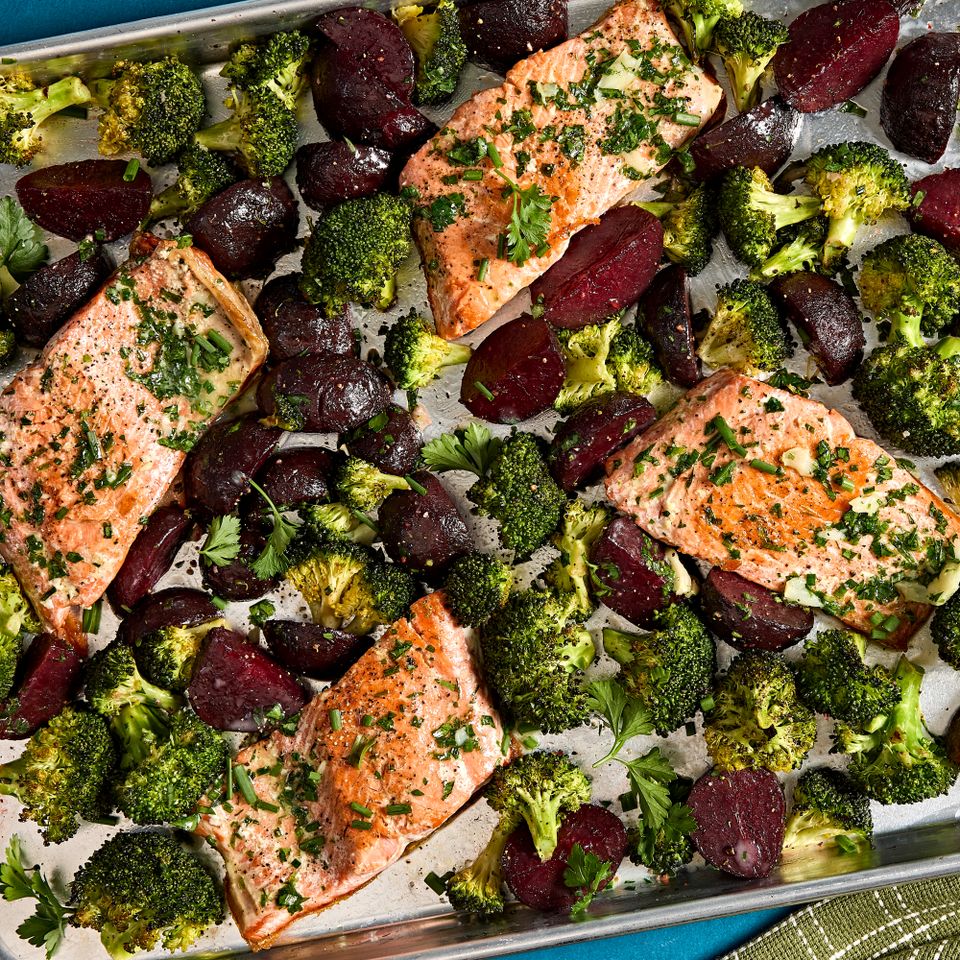 Recipe image of #1 Anti-Inflammatory Dinner Credit: Photographer: Jen Causey, Food Stylist: Margaret Monroe Dickey, Prop Stylist: Josh Hoggle.