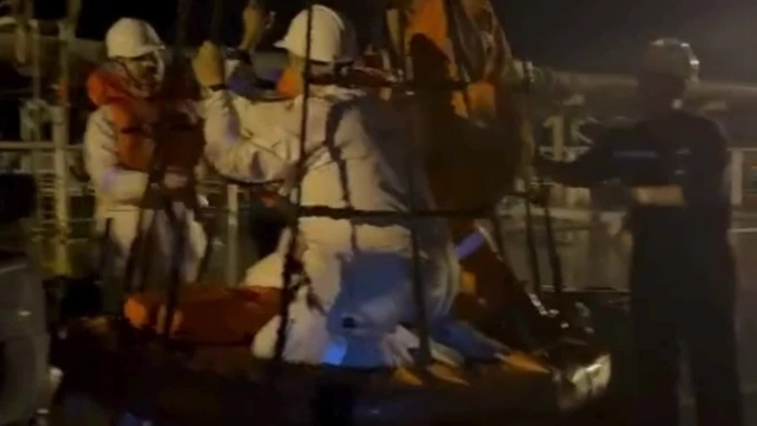 Two hours of rescuing 21 international crew members in the Gulf of Oman