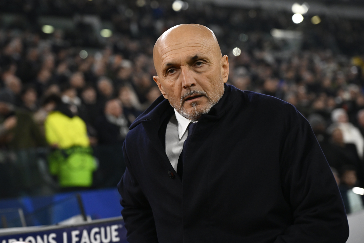 TURIN, ITALY - FEBRUARY 25: Head Coach Luciano Spalletti of Juventus FC looks on during the UEFA Champions League 2025/26 League Knockout Play-off Second Leg match between Juventus and Galatasaray A.S. at Juventus Stadium on February 25, 2026 in Turin, Italy. (Photo by Stefano Guidi/Getty Images)