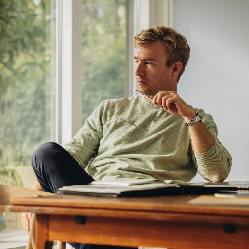 man with high testosterone who is confident he is right