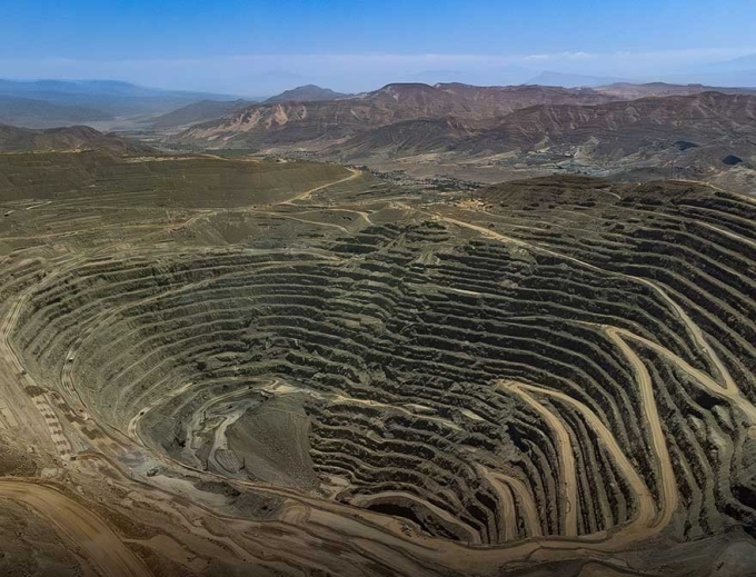 Candelaria Mining Complex (copper, gold and silver) in Chile, operated by Lundin Mining. Photo courtesy of the company