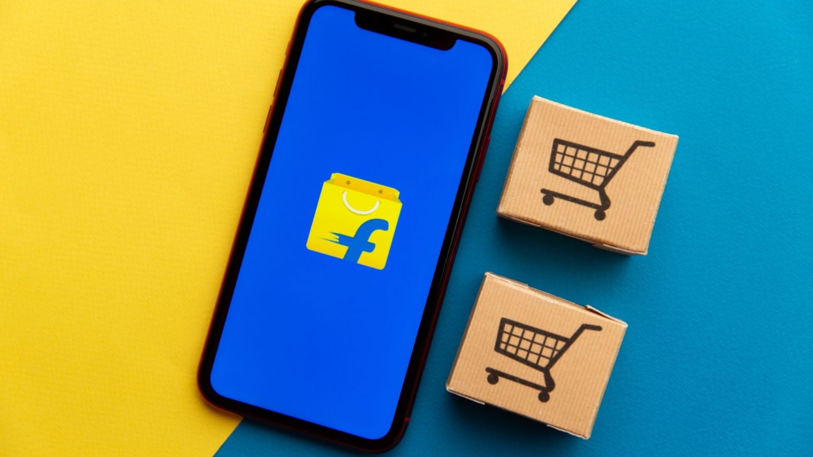 Flipkart Logo On Phone Display