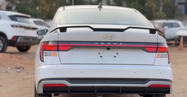 new hyundai verna facelift rear new hyundai verna facelift rear