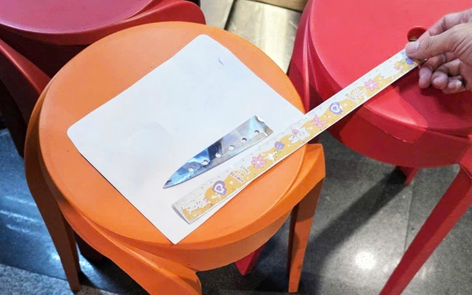 Knife blade, murder weapon in the case. Photo: Provided by police