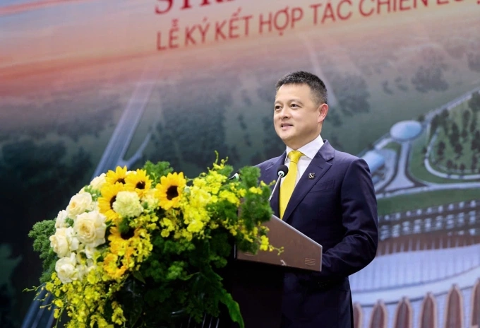 Dang Minh Truong, Chairman of Sun Group at the signing ceremony on Mar. 21. Photo courtesy of Sun Group