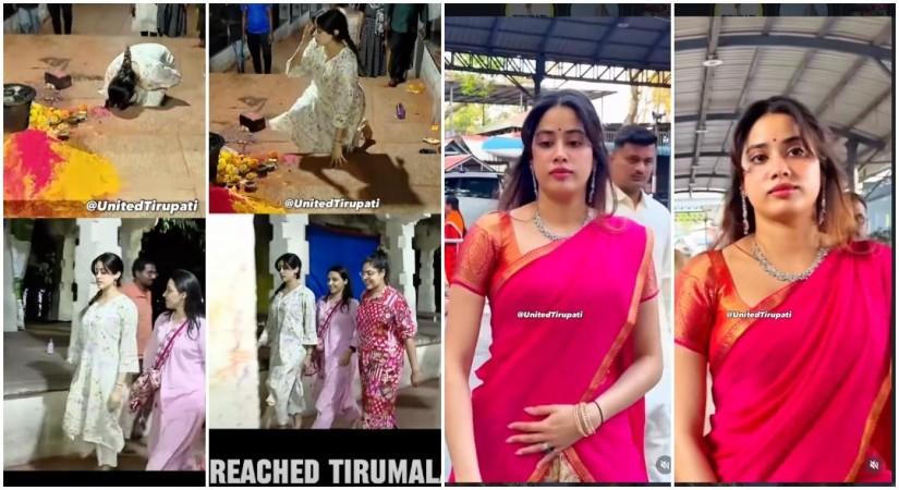 Happy Birthday Janhvi Kapoor: Actor climbs 3,550 steps barefoot to Tirumala Venkateswara Temple, stuns in pink saree Happy Birthday Janhvi Kapoor: Actor climbs 3,550 steps barefoot to Tirumala Venkateswara Temple, stuns in pink saree