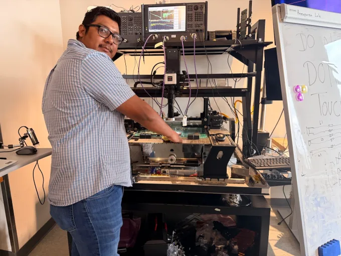 AWS Austin chip lab tour, testing equipment