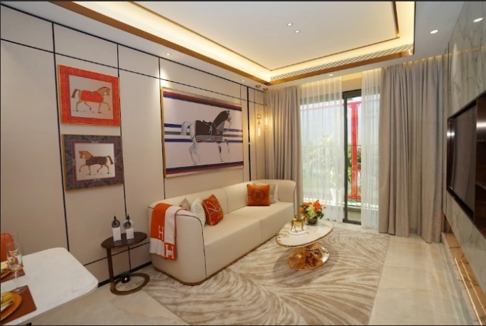 Three-bedroom show apartment of the Harmonie project at the Phu My Hung Sales Gallery. Photo courtesy of Phu My Hung