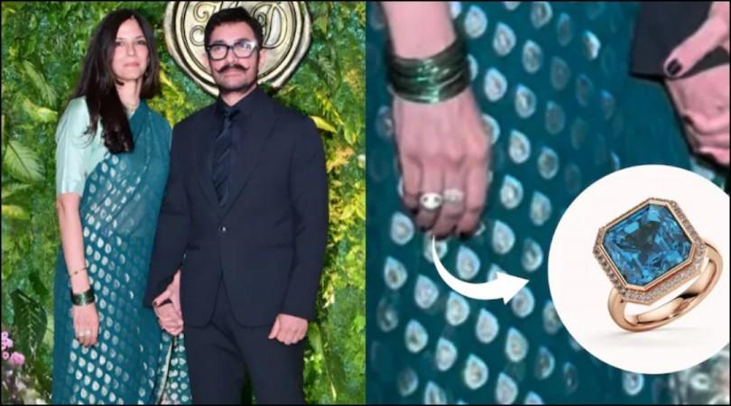 Did Aamir Khan secretly get engaged gf Gauri Spatt? actor gifts exquisite rare aquamarine ring designed with 40 real diamonds to Gauri