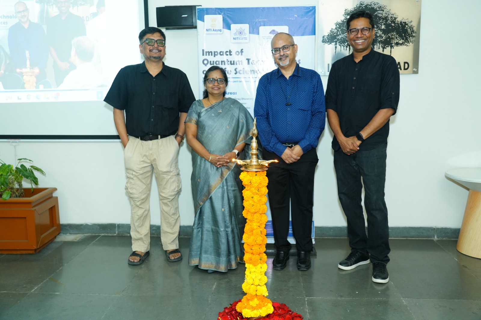 IIIT Hyderabad Hosts Roundtable on Quantum Technologies for Life Sciences in association with Frontier Tech Hub, NITI Aayog
