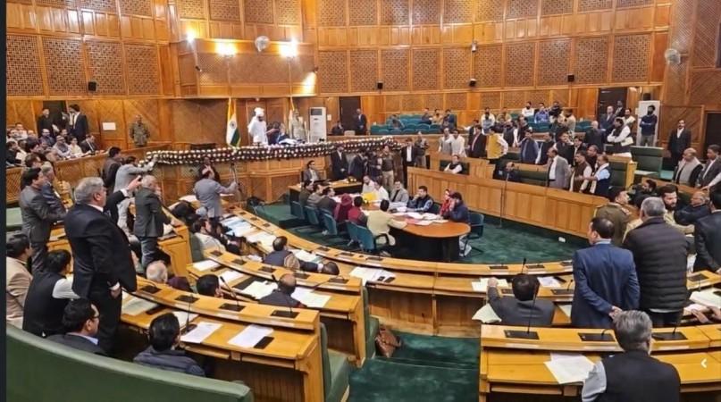 Uproar in J&K Assembly Uproar in J&K Assembly