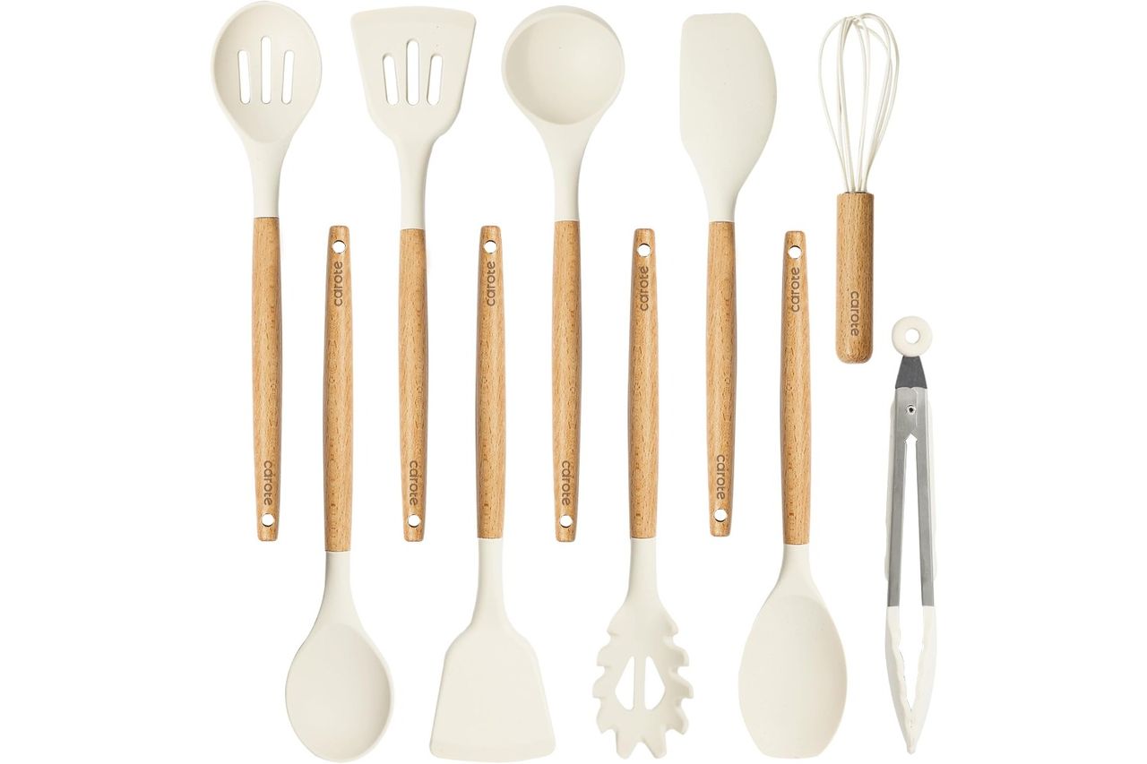 CAROTE Silicone Cooking Utensils Set Credit: Amazon