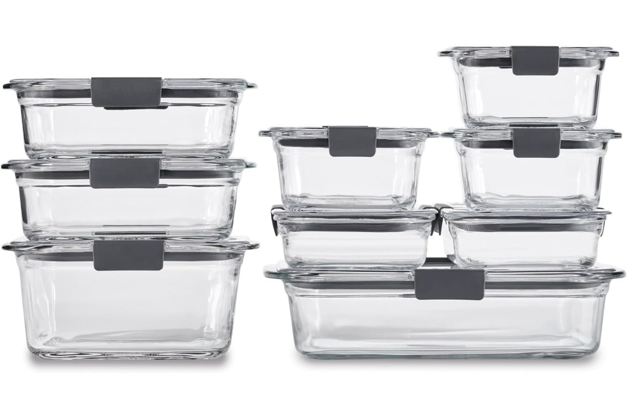 Rubbermaid Brilliance Glass Food Storage Containers Credit: Amazon