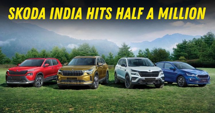 skoda india sales half million featured