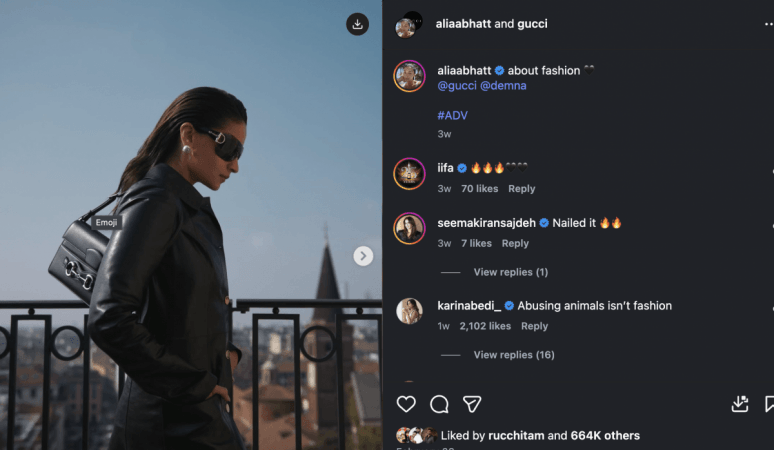 'Hypocrisy': Alia Bhatt honoured by Nat Geo for animal welfare; netizens recall her Gucci outfits, say 'unfollow Nat Geo' 'Hypocrisy': Alia Bhatt honoured by Nat Geo for animal welfare; netizens recall her Gucci outfits, say 'unfollow Nat Geo'