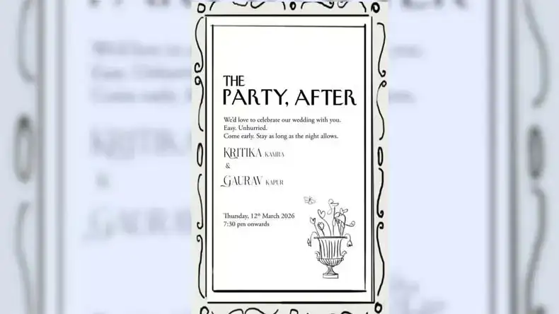 Kritika Kamra and Gaurav Kapoor's wedding: First card goes viral