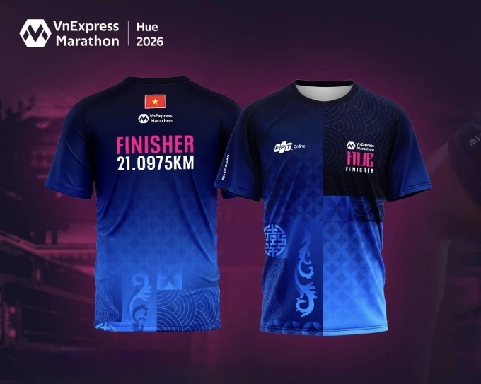 Design of the Read Marathon Hue 2026 21km finisher shirt. Photo courtesy of Read Marathon
