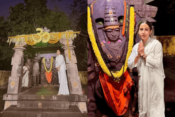 Sara Ali Khan visits Srisailam Mallikarjun Jyotirling temple