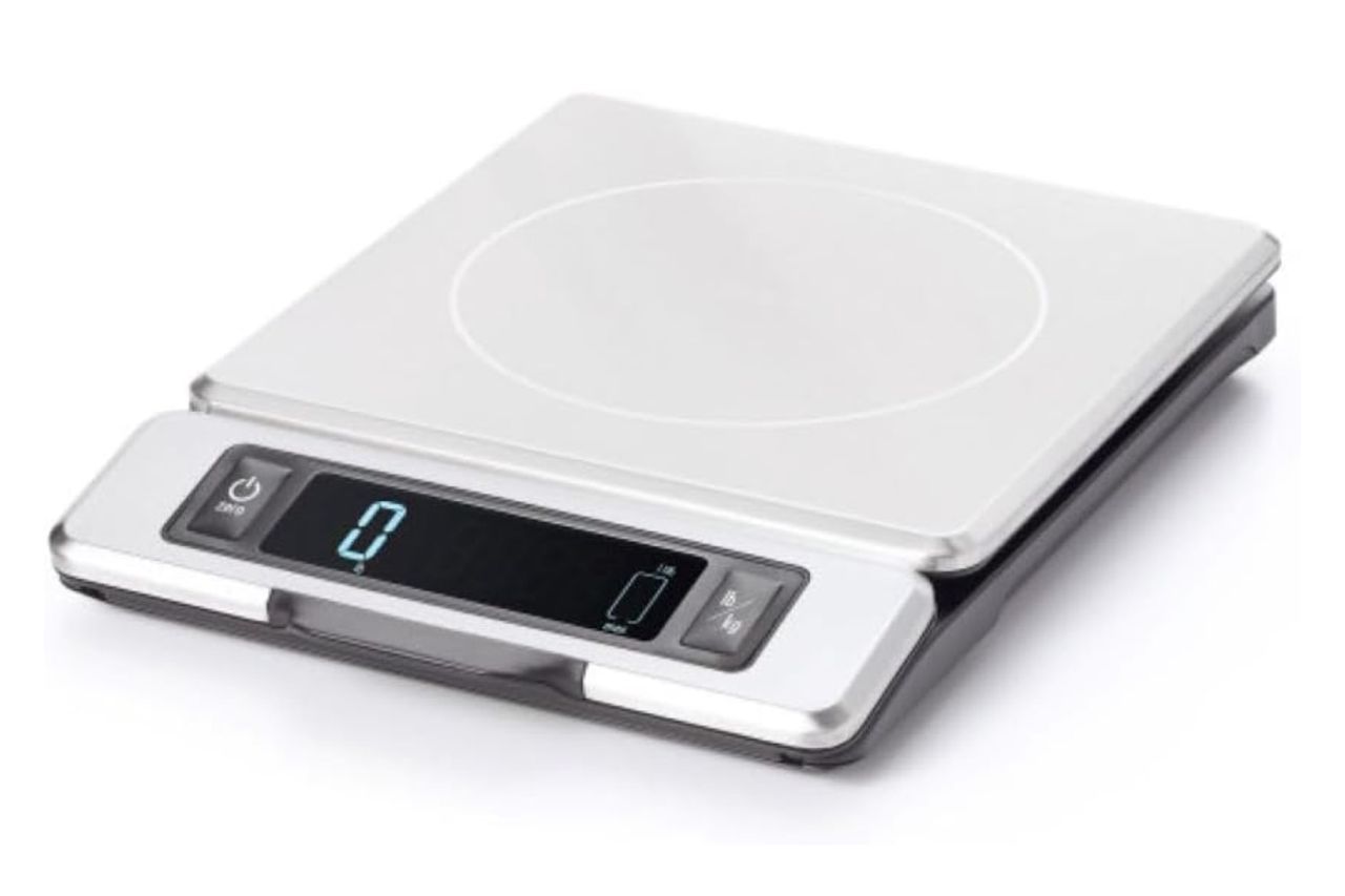 OXO Good Grips 11-Pound Stainless Steel Kitchen Scale Credit: Amazon