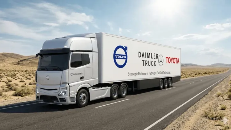 toyota daimler volvo tie up hydrogen trucks