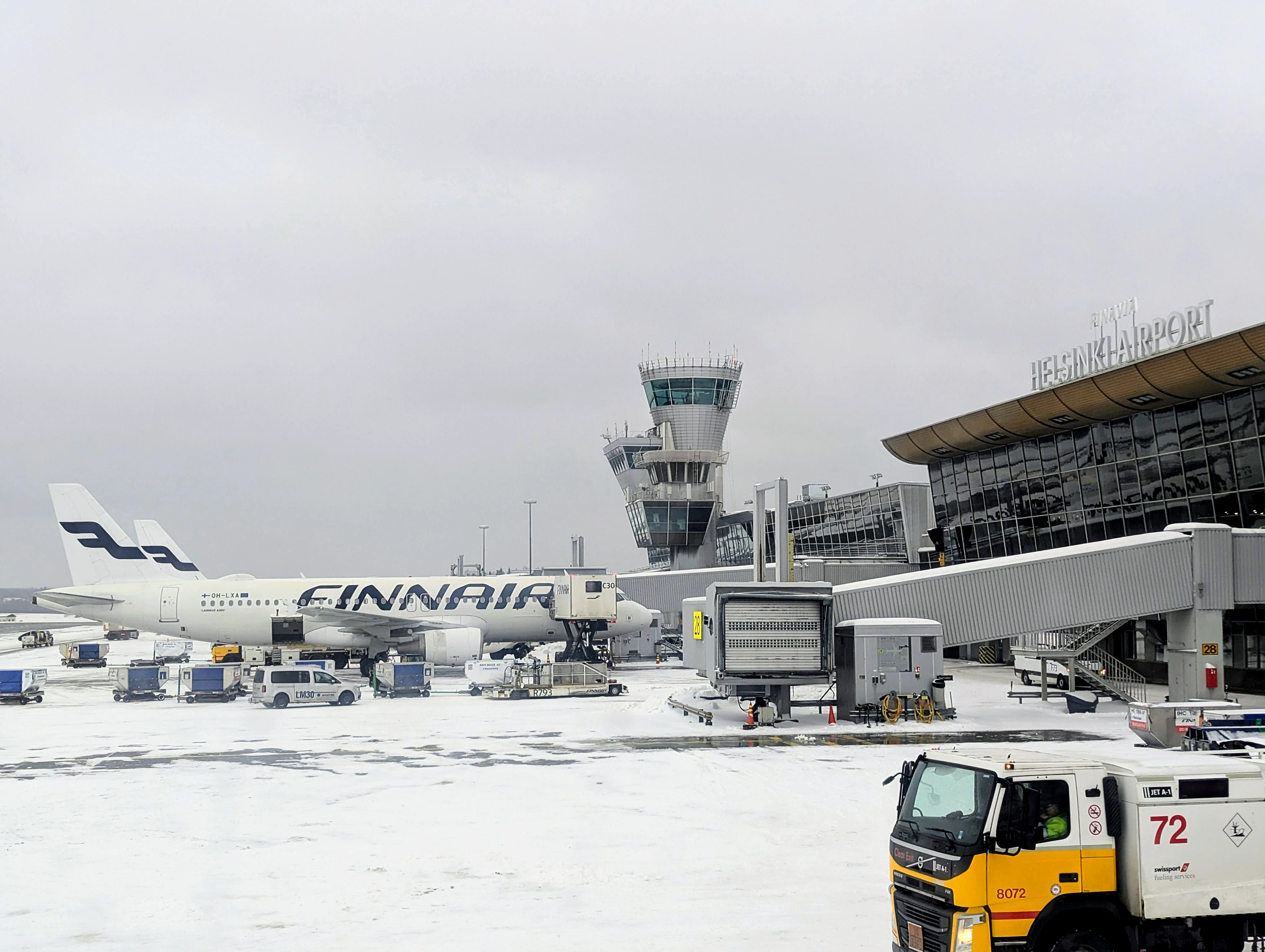 Helsinki airport, Finnairs home hub. Photo: Author Helsinki airport, Finnairs home hub. Photo: Author