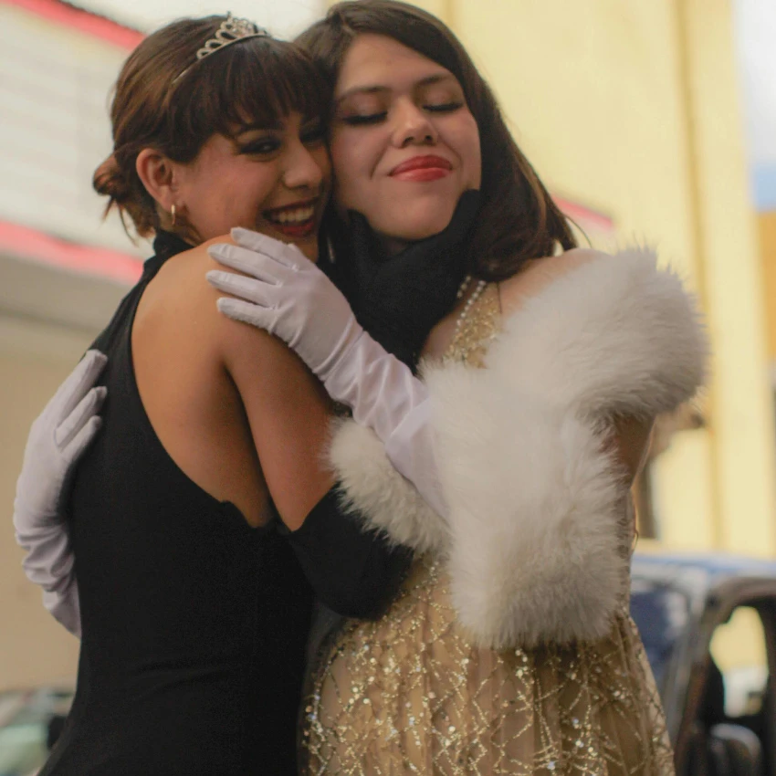 millennials dressed glamorously for prom