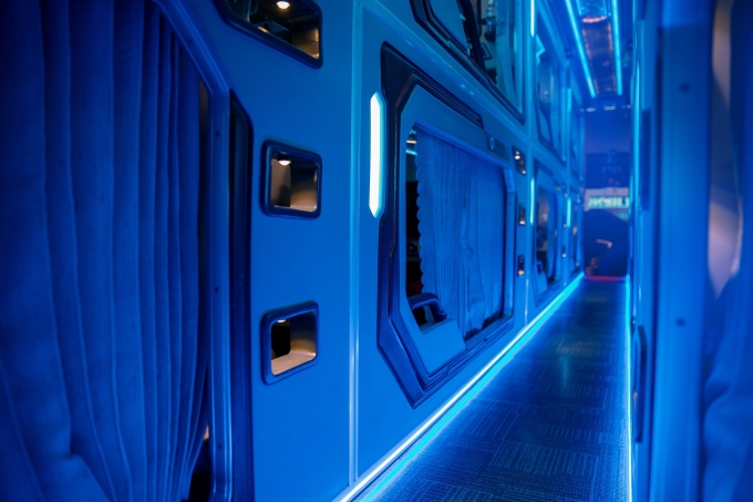 Private cabins on a coach. Photo courtesy of redBus