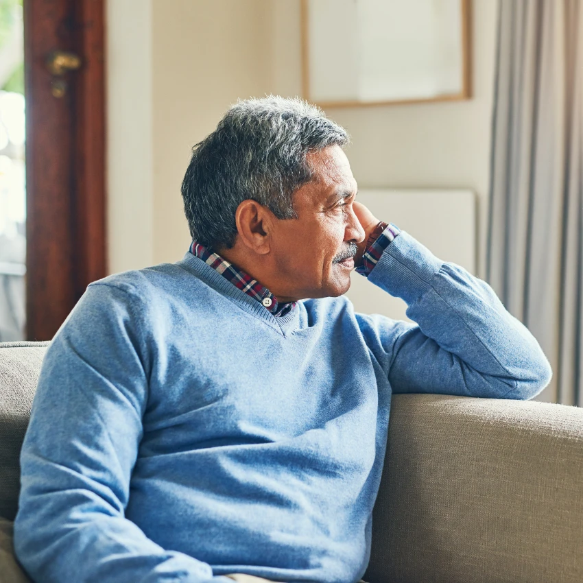 man in the us feeling lonely 