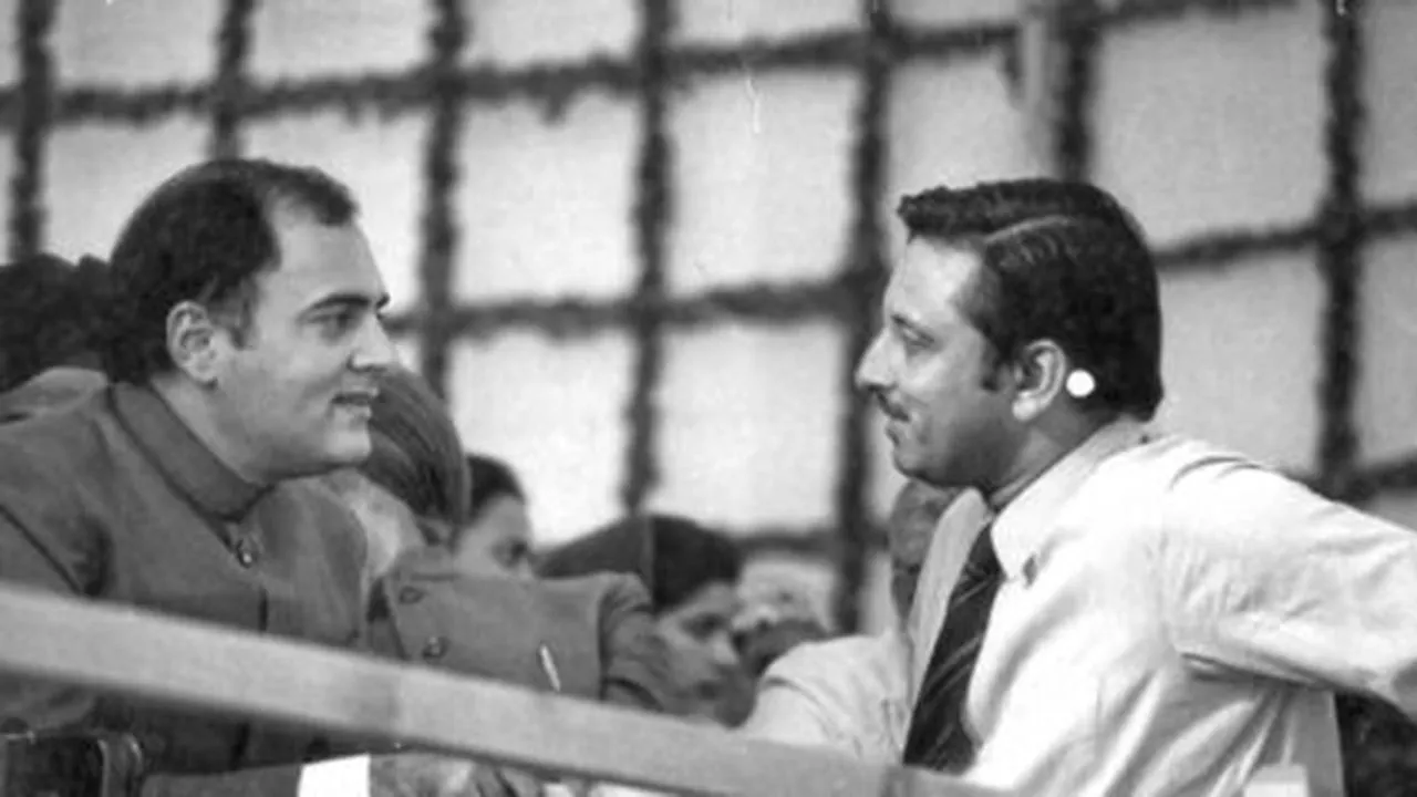 Mani Shankar Aiyar with Rajiv Gandhi