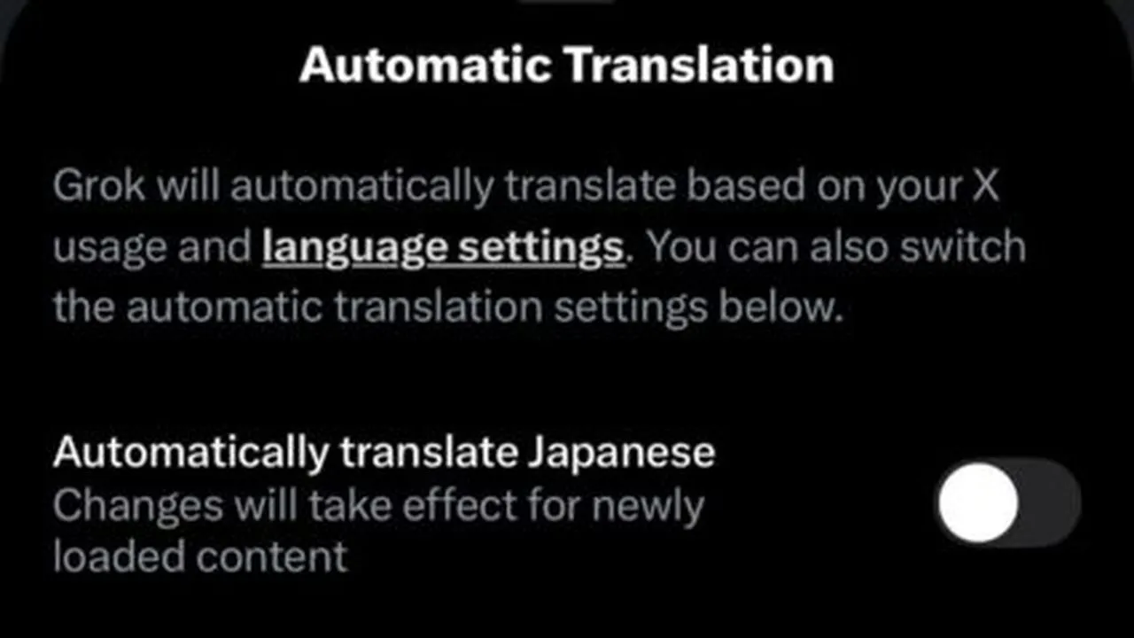 X Automatic Translation
