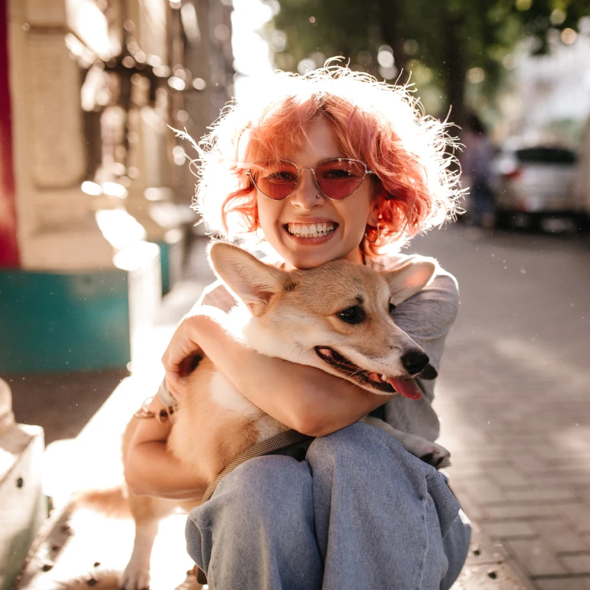 woman who loves her dog is loyal which makes her an excellent life partner
