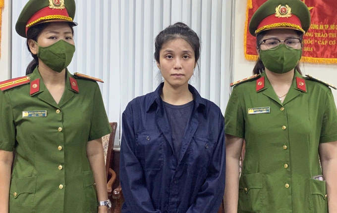 Nguyen Do Truc Phuong at the time of her arrest. Photo by police.