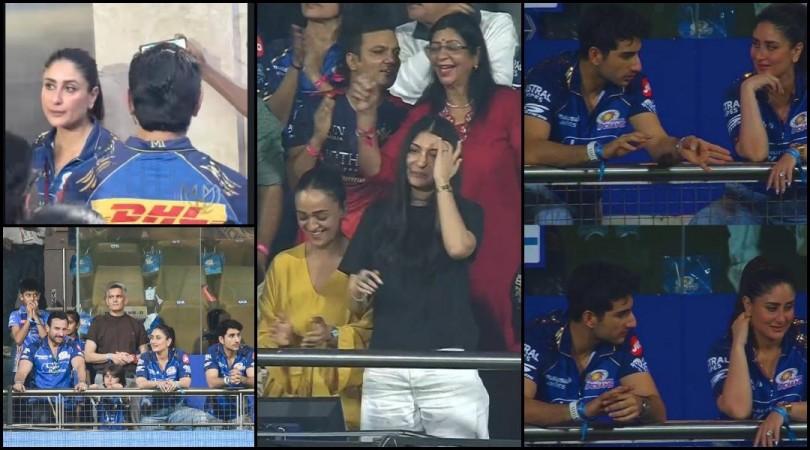 MI vs RCB: Kareena Kapoor chats with Ibrahim, enjoys match with Saif Ali Khan, Jeh-Taimur; Anushka Sharma spotted