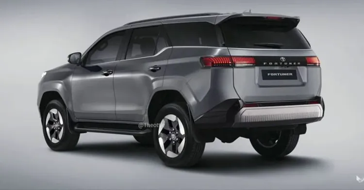 new toyota fortuner rear render new toyota fortuner rear render
