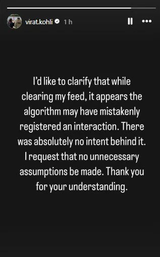 Virats old explanation