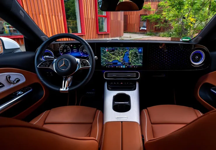 mercedes benz cla electric sedan interiors