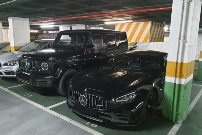 Authorities seized two Mercedes vehicles: an AMG G-Wagon ($200,000) and an AMG GT S ($135,000) belonging to Dash, the Iranian. Photo by ACE
