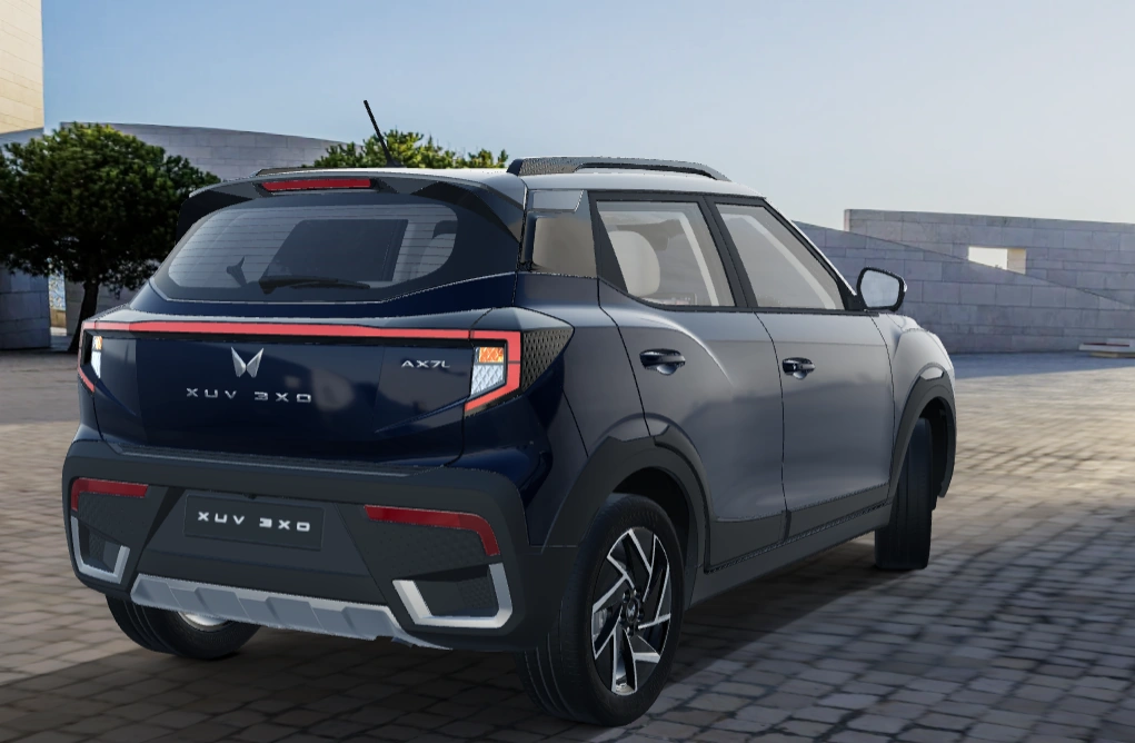 mahindra xuv 3xo exterior rear right view