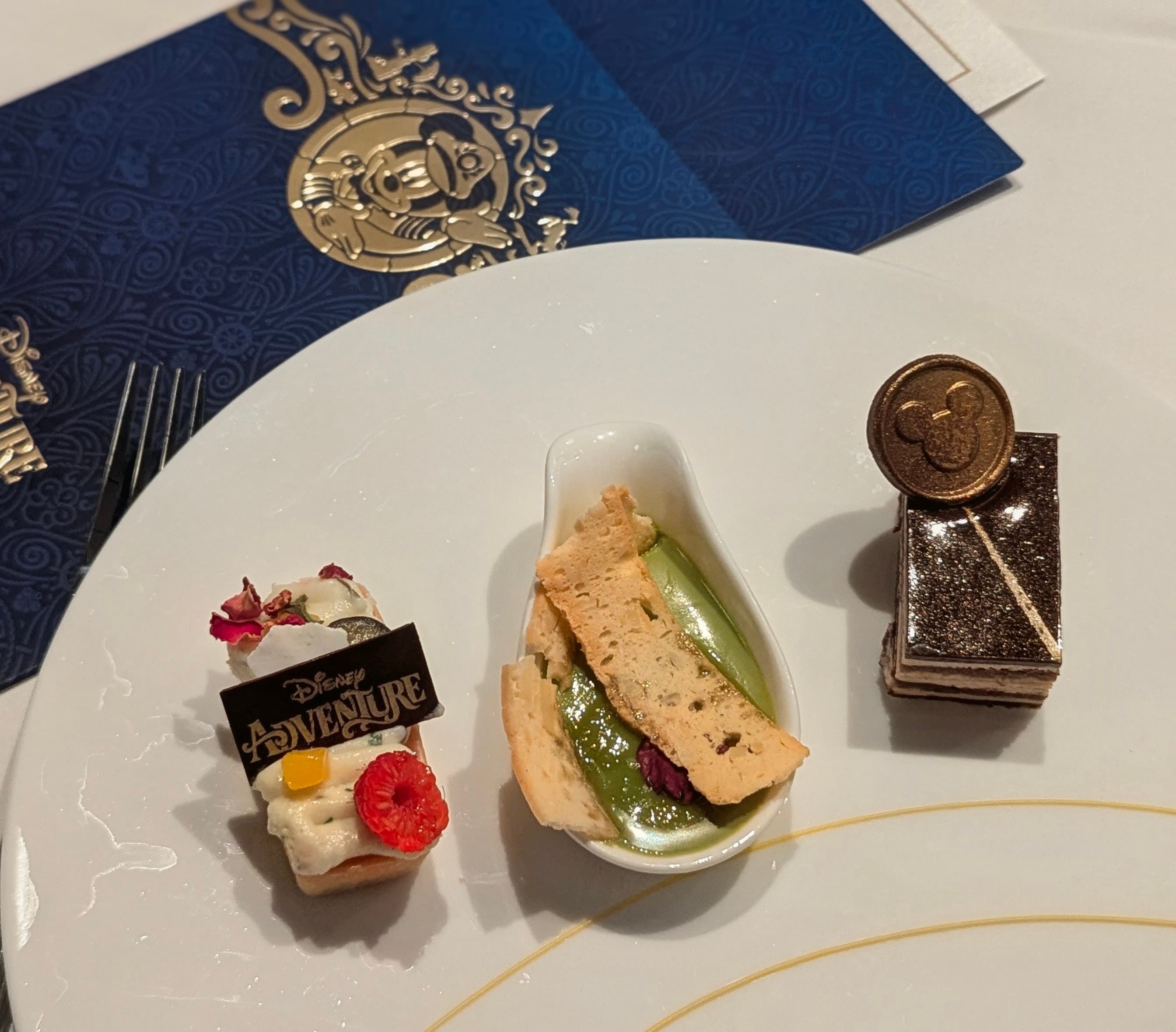 The Disney-themed desserts. Photo: Author