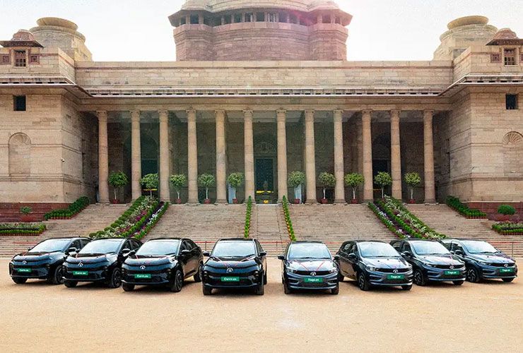 tata ev delivered to rashtrapati bhavan