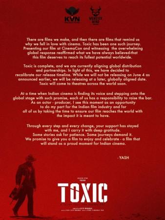 Yash's 'Toxic' release postponed again; Varun Dhawan's 'Hai Jawani Toh Ishq Hona Hai' moves back to its original release date of June 5