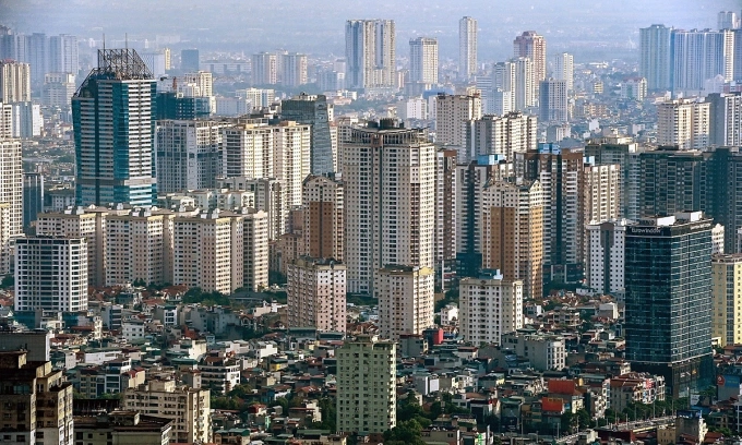 High-rise buildings in Hanoi. Photo by VnExpress/Giang Huy