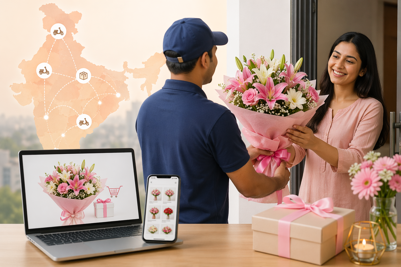 How Online Flower Delivery is Transforming India’s Gifting Economy